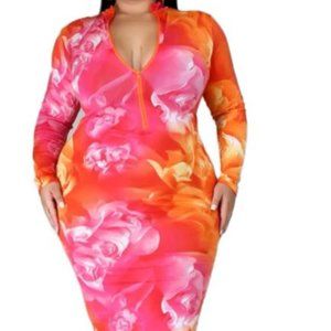 Gorgeous Rose Bodycon Dress 24W 🔥🔥🔥